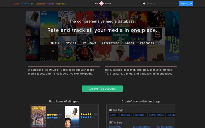 Screenshot of rate.house