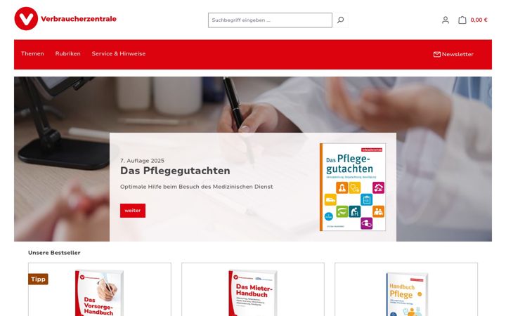 Screenshot of ratgeber-verbraucherzentrale.de