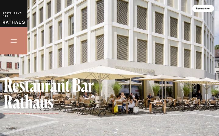 Snímek obrazovky rathaus-restaurant.ch