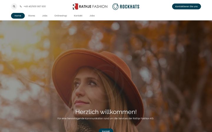 Captura de pantalla de rathjefashion.com