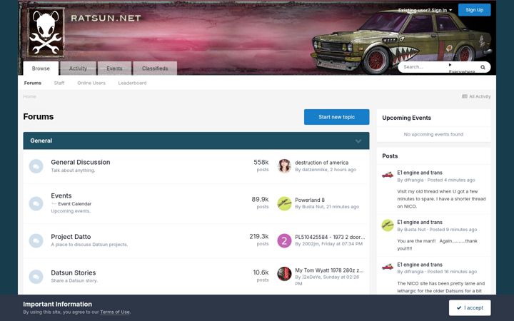 Screenshot of ratsun.net
