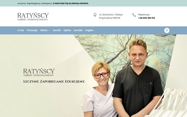Snímek obrazovky ratynscy.olsztyn.pl