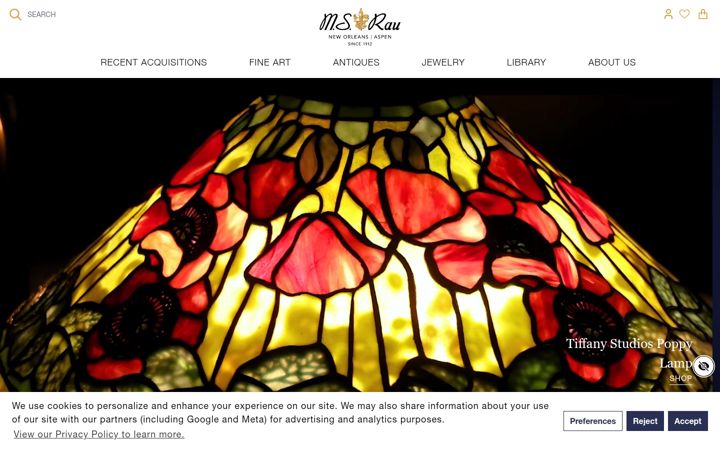 Екранна снимка на rauantiques.com