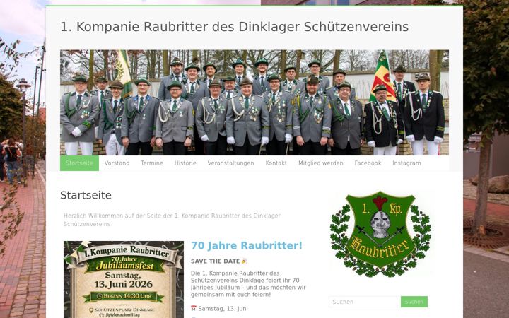 Screenshot του raubritterdinklage.de