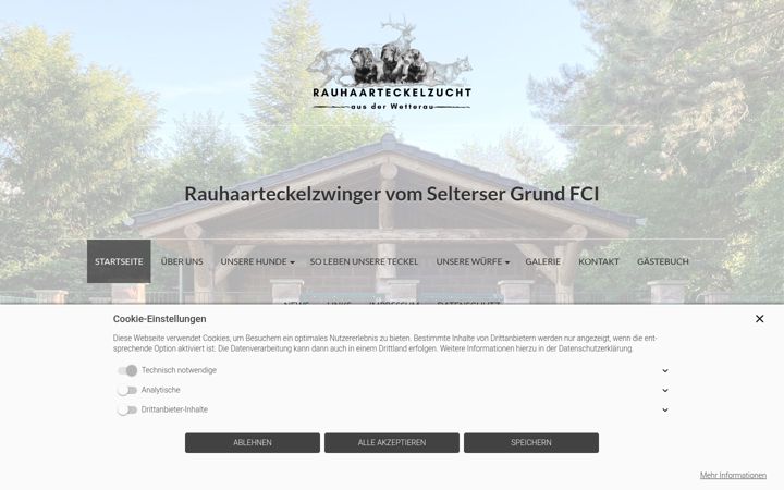 Screenshot of rauhaarteckelvomseltersergrund.de