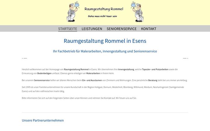 Skærmbillede af raumgestaltung-rommel-esens.de