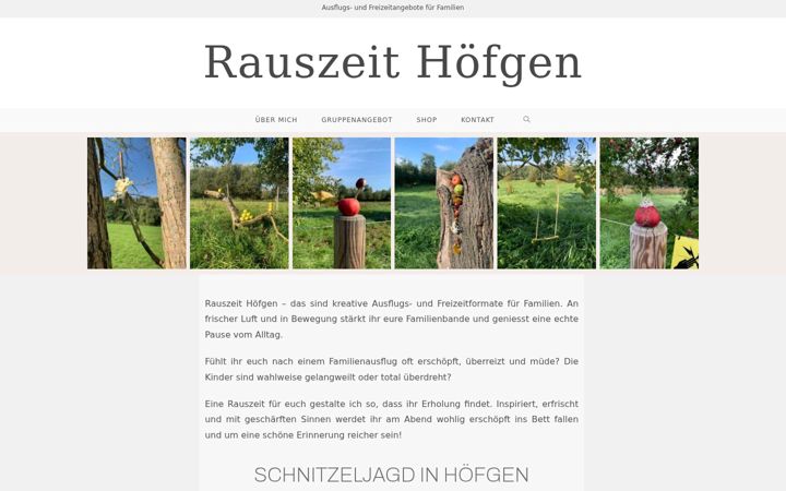 Screenshot of rauszeit-hoefgen.de