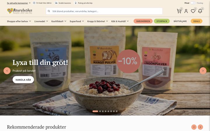 Ekrano kopija ravarubutiken.se