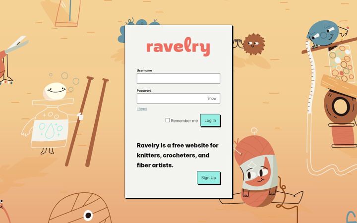 Screenshot ta' ravelry.com