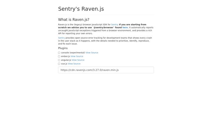 Snímek obrazovky ravenjs.com