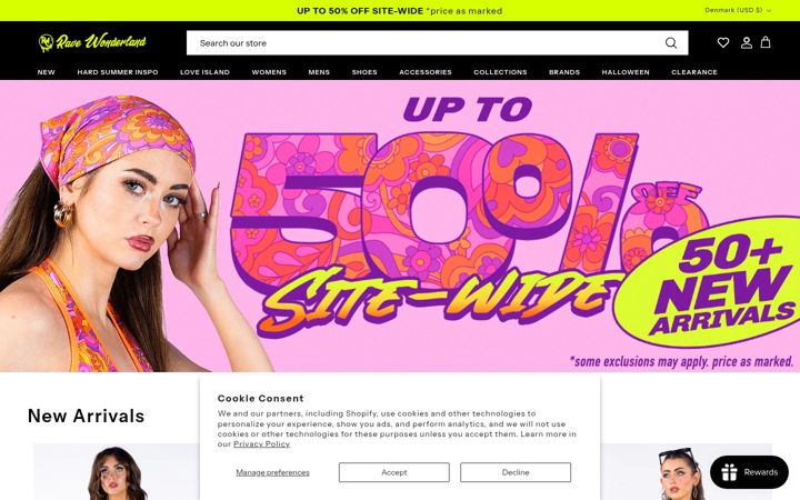 Screenshot of ravewonderland.com