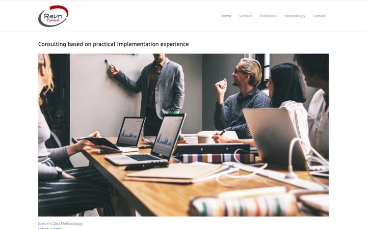 Screenshot of ravnconsult.dk