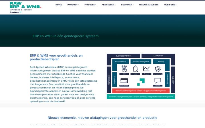 Screenshot of rawerp.com