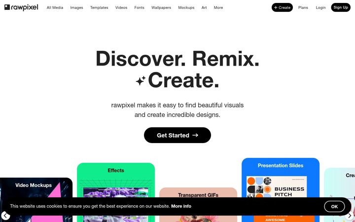 Екранна снимка на rawpixel.com