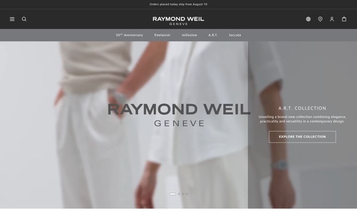 Screenshot of raymond-weil.com
