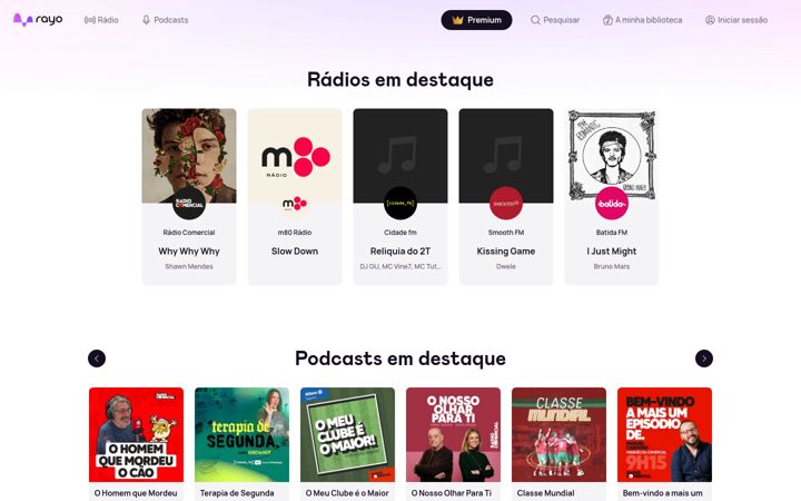 Screenshot of rayo.pt