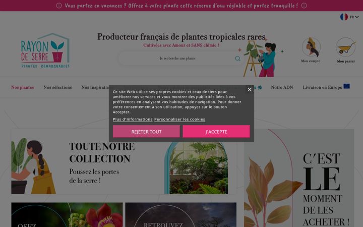 Screenshot of rayon-de-serre.com