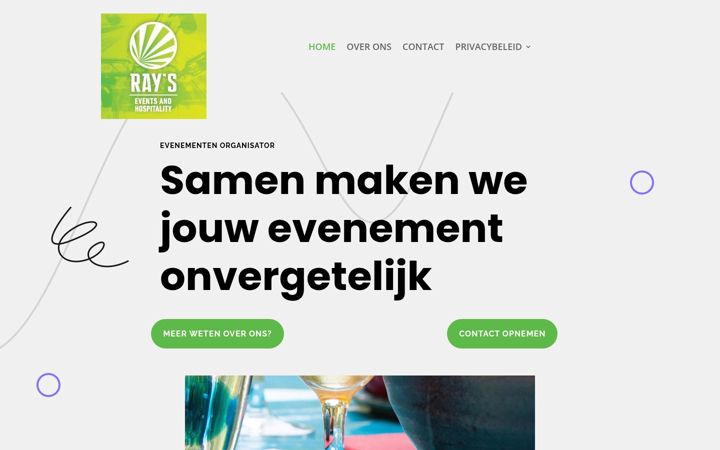 Skjermbilde av raysevents.nl