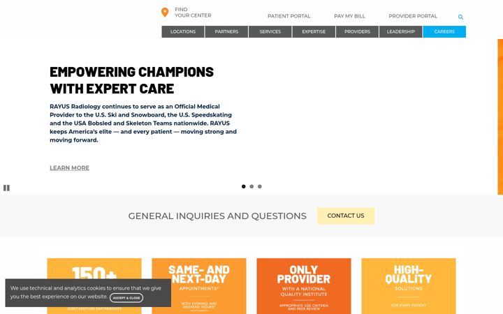 Screenshot di rayusradiology.com