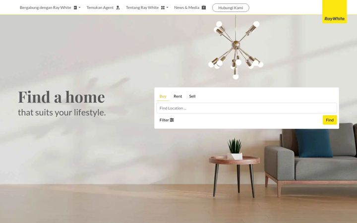 Screenshot of raywhite.co.id