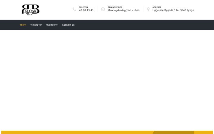 Screenshot of rb-kloak.dk