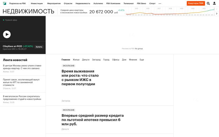 Screenshot von rbcrealty.ru