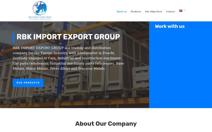 Screenshot of rbklogistics.de
