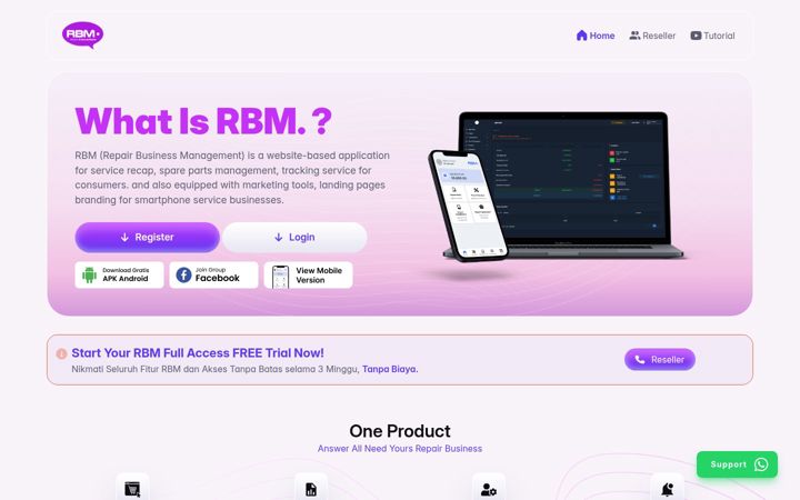Screenshot of rbm-borneo.com