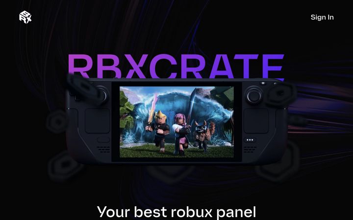 Screenshot of rbxcrate.com