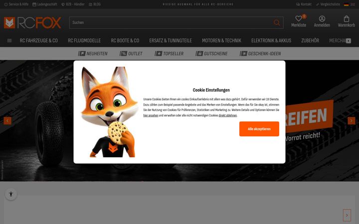 Screenshot of rcfox.de