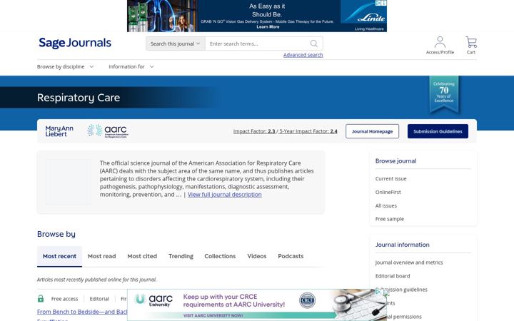 Screenshot ta' rcjournal.com