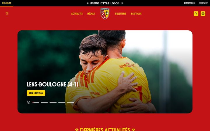 Screenshot of rclens.fr