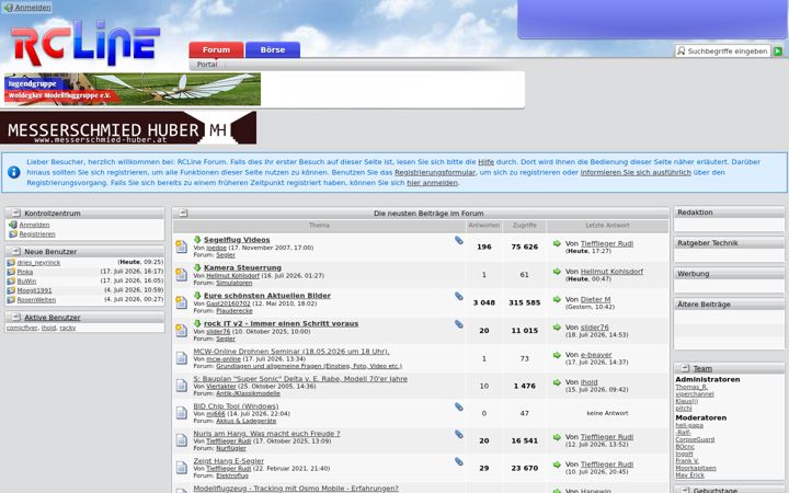 Screenshot of rclineforum.de