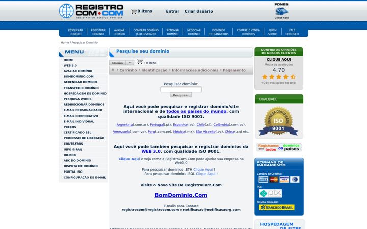 Screenshot of rcomserver.com.br
