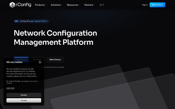 Screenshot di rconfig.com