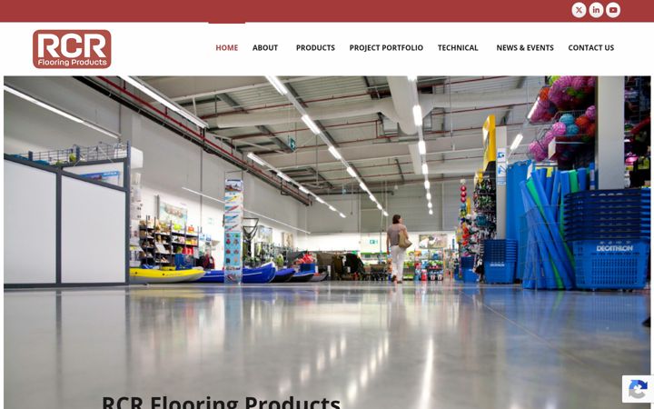 Zrzut ekranu rcrflooringproducts.com