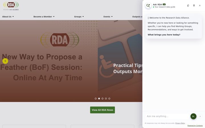 Screenshot of rd-alliance.org