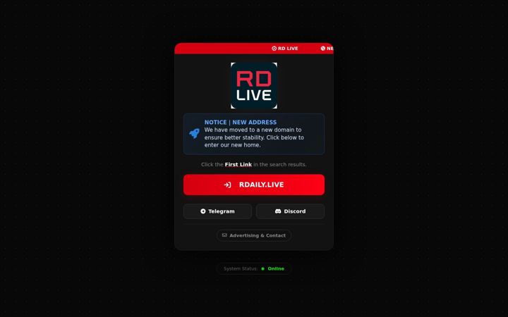 Екранна снимка на rd-live.com