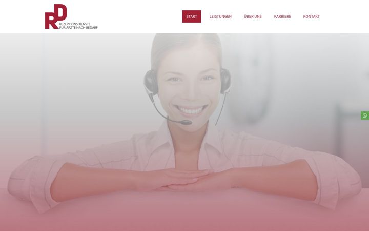 Kuvakaappaus sivustosta rd-servicecenter.de