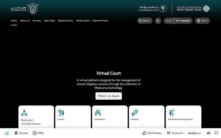 Screenshot ta' rdc.gov.ae