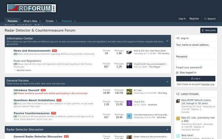 Zrzut ekranu rdforum.org