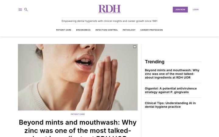 Screenshot ta' rdhmag.com
