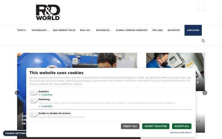 Screenshot of rdmag.com