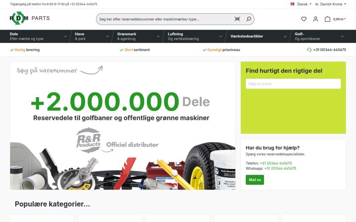 Screenshot of rdmparts.com