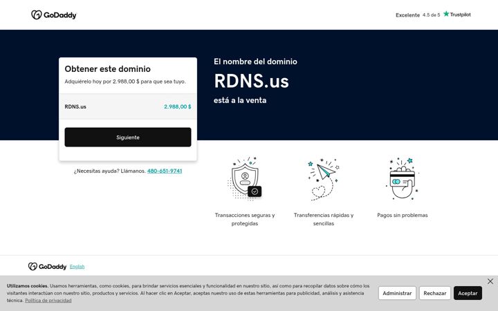 Screenshot of rdns.us