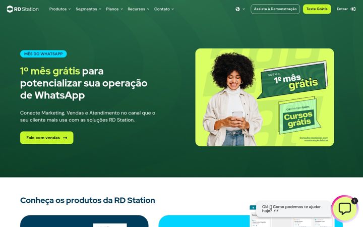 Kuvakaappaus sivustosta rdstation.com.br