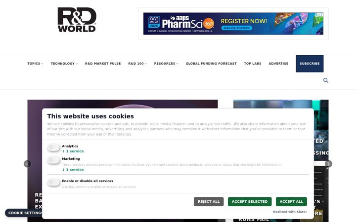Screenshot of rdworldonline.com