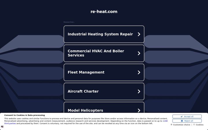 Screenshot of re-heat.com