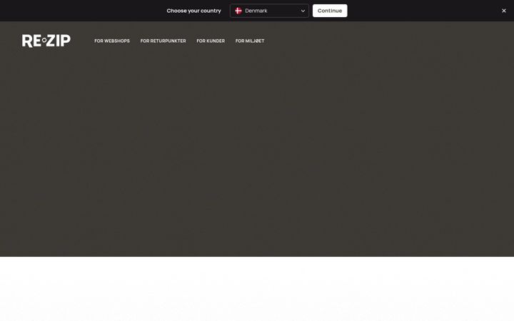 Screenshot του re-zip.tech