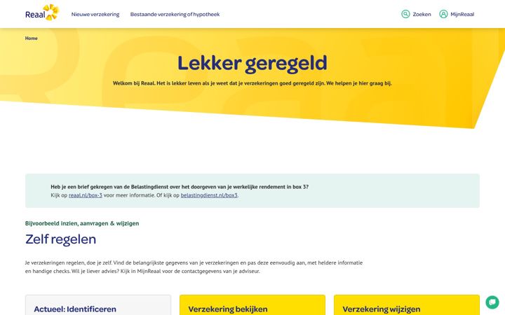 Screenshot του reaal.nl
